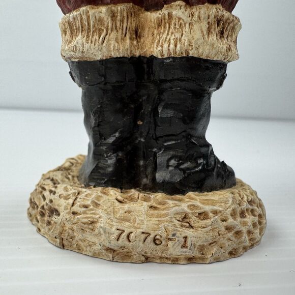 Vintage Santa Claus Figurine America Teddy Bear Christmas Decoration Rustic - Picture 9 of 16
